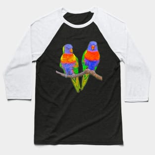 Cute rainbow loris - lorikeet Baseball T-Shirt